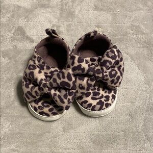 Cat & Jack Brown Baby Walker Shoes Animal Print